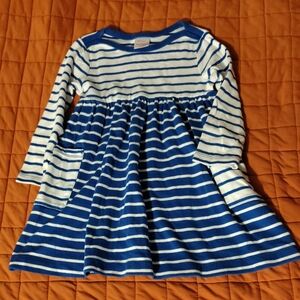 Hanna Anderson Blue Striped Dress